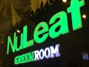 Nuleaf Custom LED Lighted Marijuana Dispensary Lobby Sign