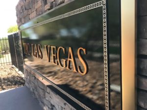 TPC Las Vegas Golf Course Main Custom Entryway Aluminum Monument Sign